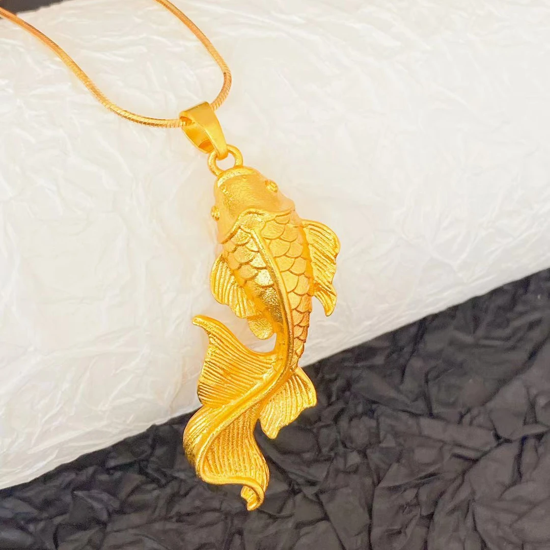 铜合金吊坠 时尚百搭锦鲤吊坠精美项坠