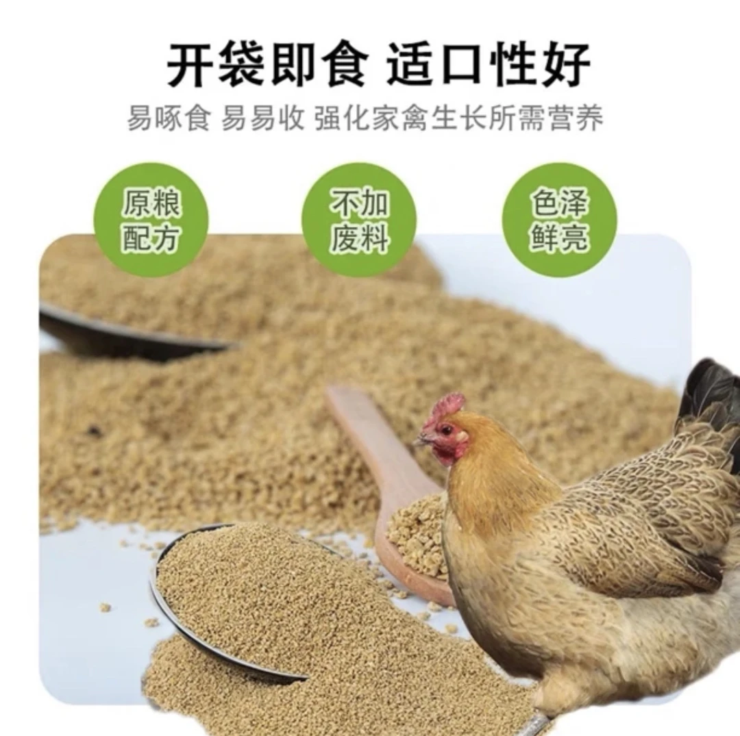 瓦灰笨鸡鸡饲料笨鸡开口料