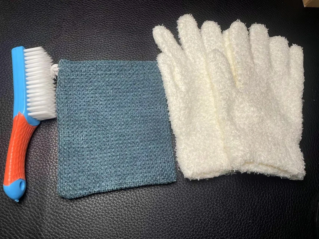 文玩盘刷工具高配三件套【大纳米/加厚万毛手套/文玩收纳布袋】