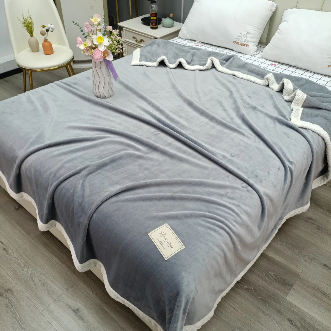 【高端盖毯】雪融绒全消光-高克重盖毯