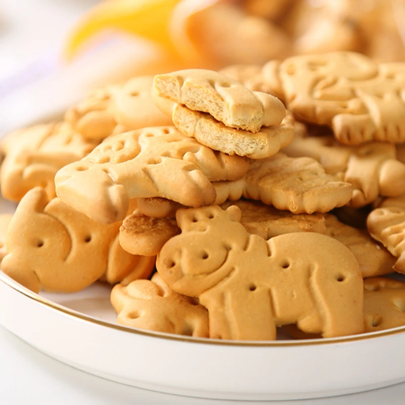 俄罗斯进口动物形饼干老式发酵苏打韧脆400克*4袋