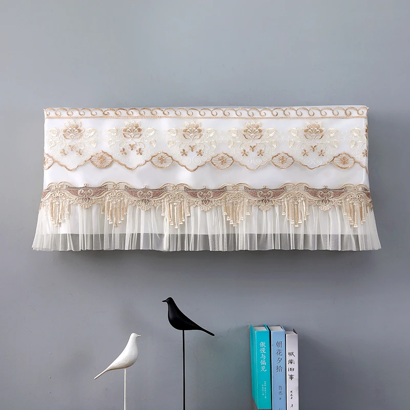 挂式空调防尘罩开机不取1.5P全包通用防直吹挡风罩蕾丝挂机罩新款