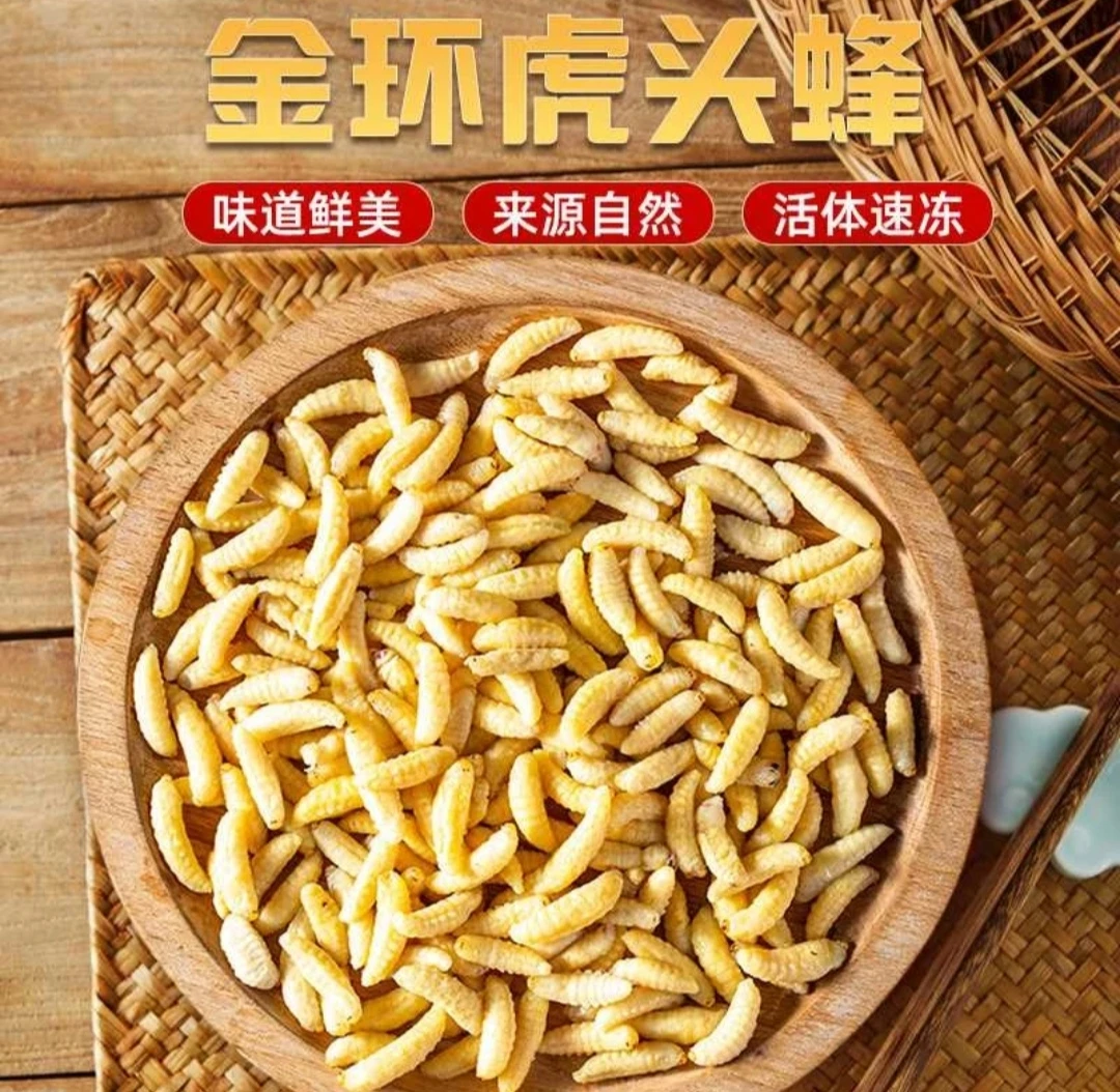 2025野生一级大虫蜂蛹新鲜速冻马蜂蜂蛹食用