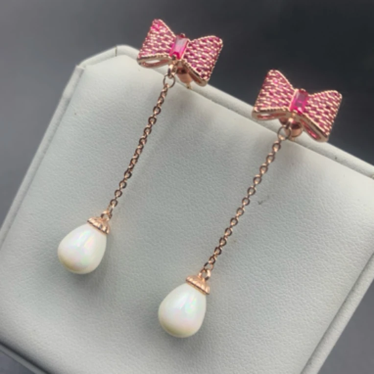 铜合金仿珍珠耳饰 20322轻奢系列耳钉气质时尚复古古风