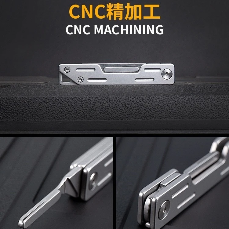 CNC多功能组合小刀钥匙扣小刀开箱刀可替换刀片家用水果刀