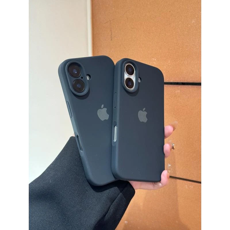 午夜色适用苹果16promax手机壳15液态硅胶iphone14简约13纯色1211