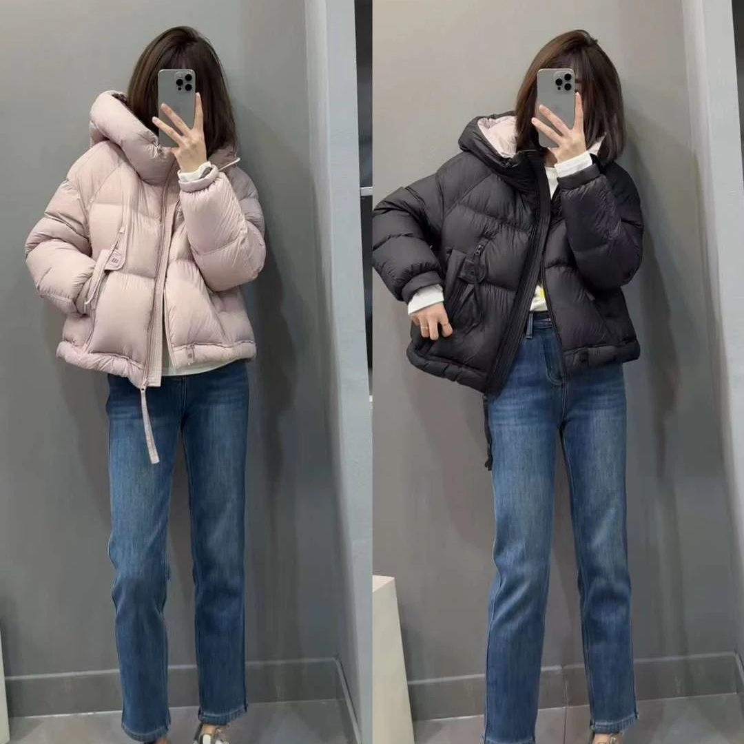 TY7【AB面羽绒】一款巨巨巨显瘦的韩调90白鸭绒(衣长58)