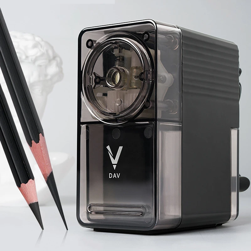 大v削笔器dav削笔刀批发代发素描卷笔速写炭笔转铅笔绞笔刀架手