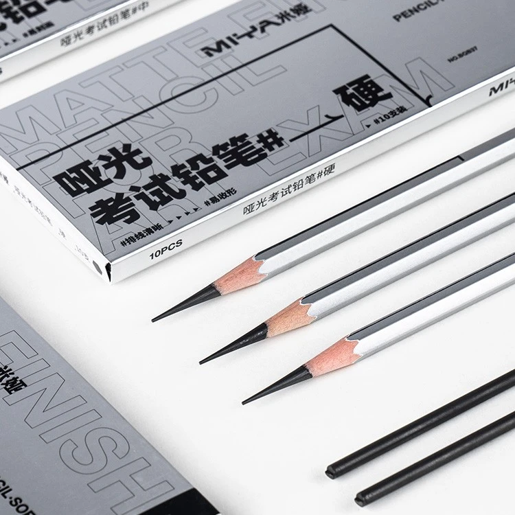 米娅哑光铅笔美术生素描速写16B20B铅笔10支不反光软炭中炭硬炭