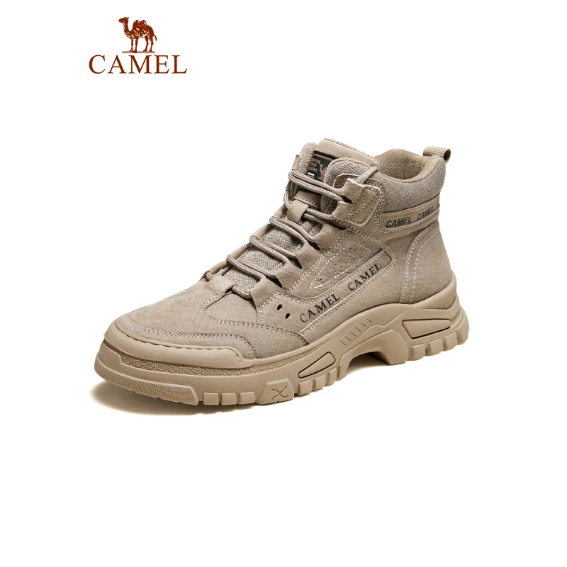 骆驼户外鞋秋季新款男士休闲运动舒适休闲工装鞋潮流百搭时尚靴子