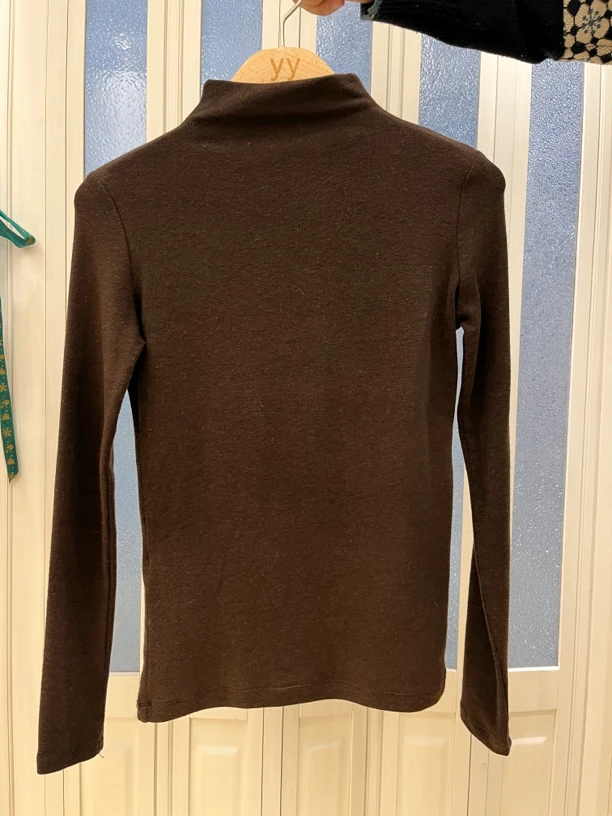 YY家秋冬款高弹修身半高领打底衫（No）退换