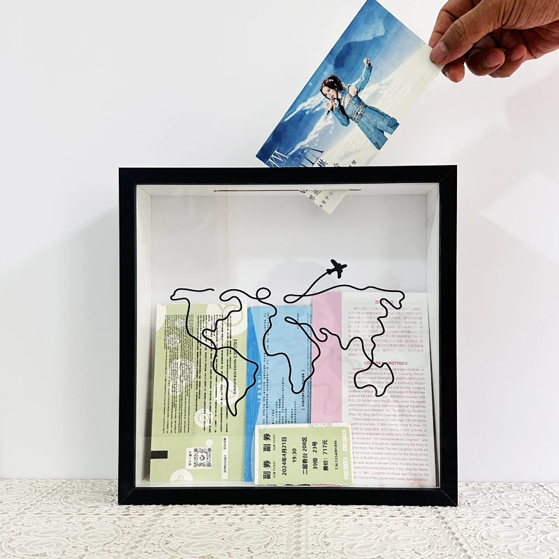 票根收纳相时光碎片票框演唱会门票旅行记录美好机票展示票据挂墙