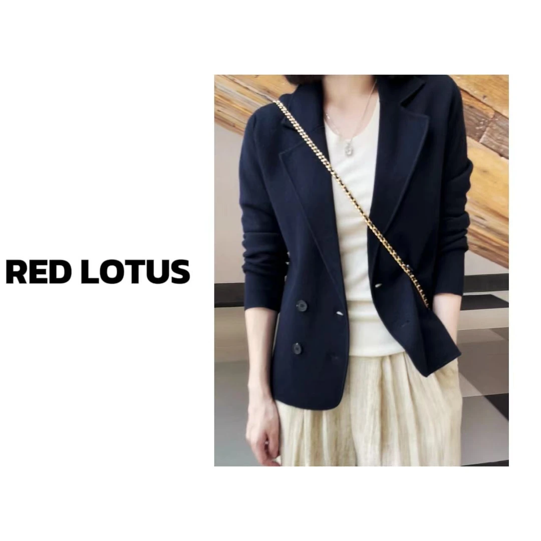 25年春秋款[小蛮腰]针织西服显瘦时尚百搭女士JHL-233136