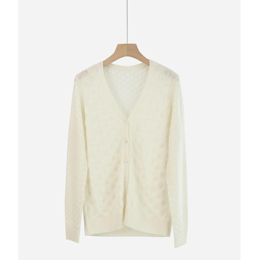 23新款女士秋冬气质小香风羊绒针织开衫外套JMW883-152