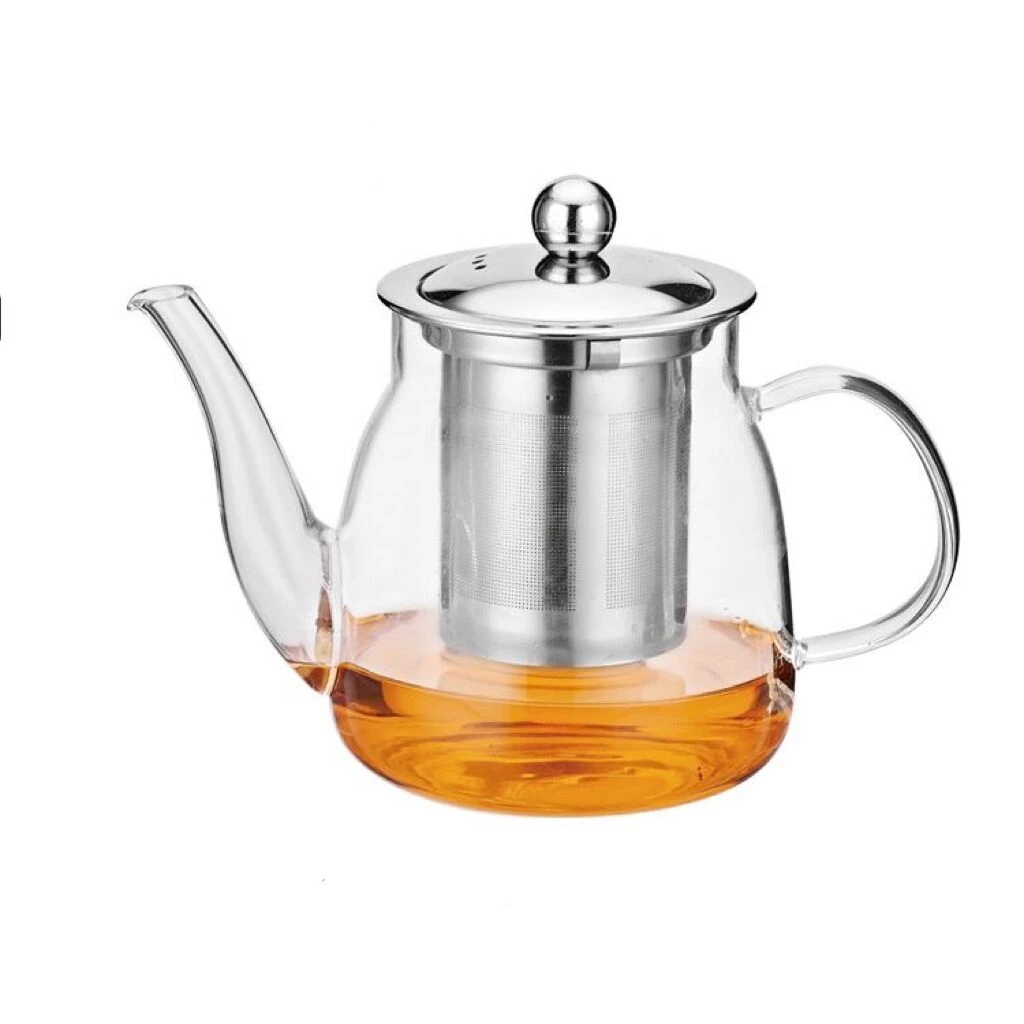 茶水分离加厚玻璃耐高温中式茶具高硼硅泡茶壶不锈钢花茶壶