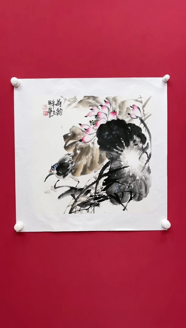 【闪购商品】绘画田-斗方花鸟/无框/W