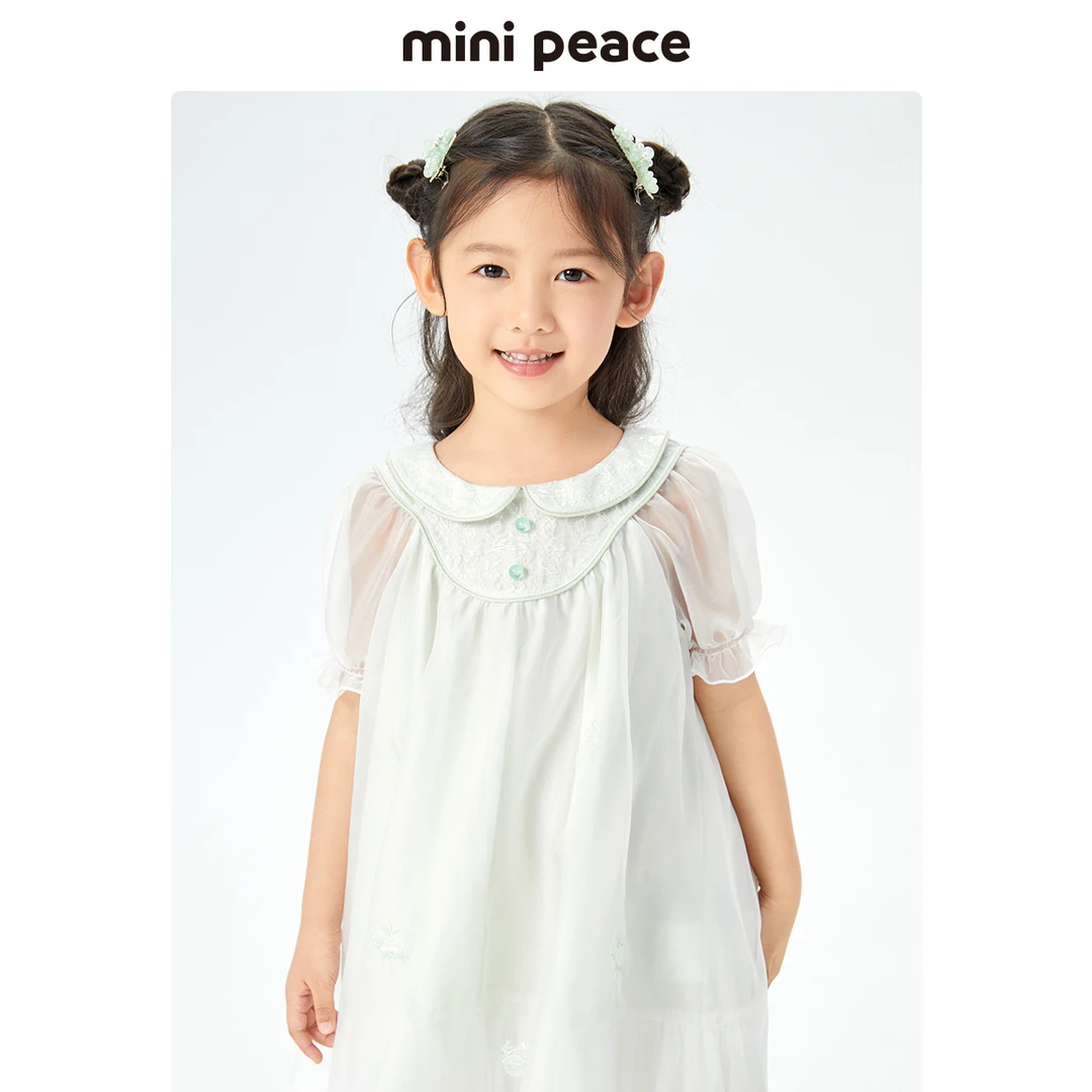 【尤莱特穿搭】MINIPEACE太平鸟童装童装儿童夏季女童古风裙连衣裙