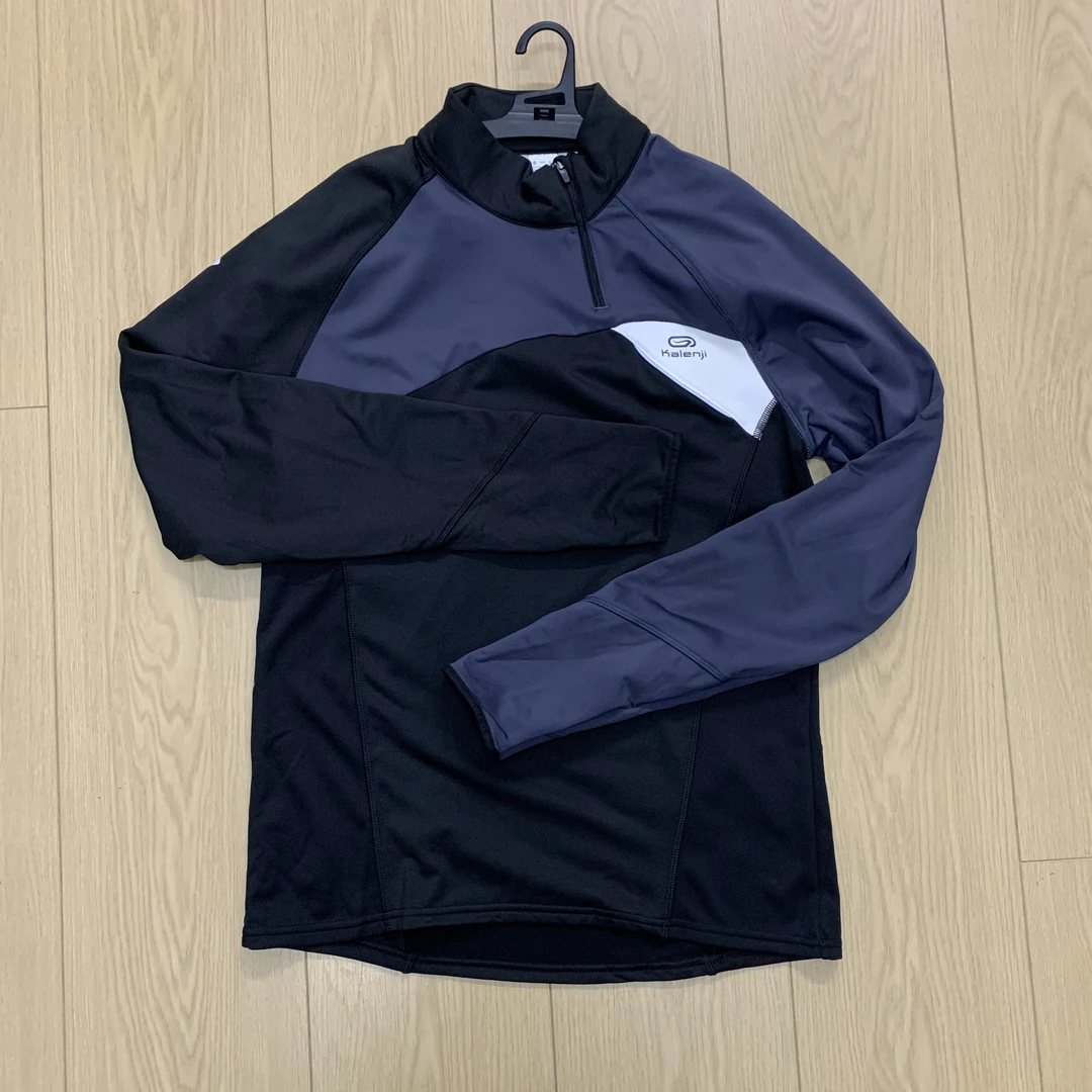 秋冬跑步服黑拼深灰款