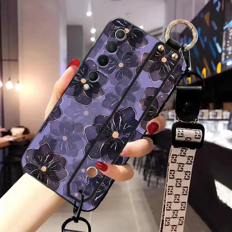 适用小米9手机壳xiaomi9se新款液态硅胶mi9Pro腕带支架M1908F1XE
