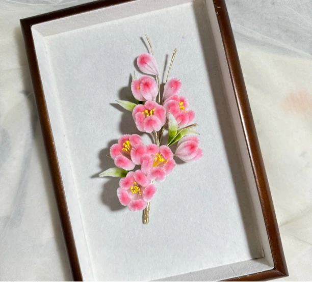 十一原创绒花胖绒软簪