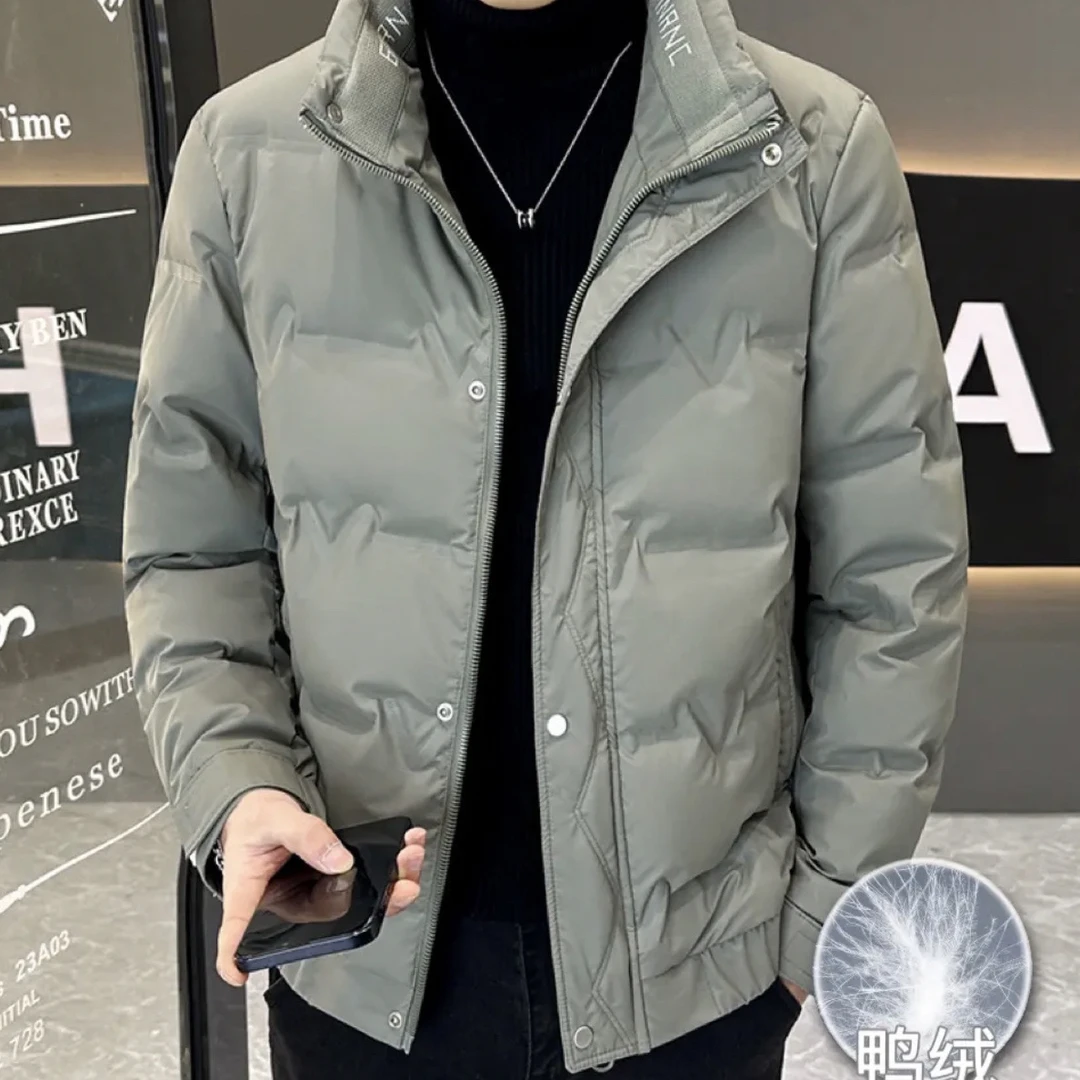 （羽绒）短款轻博羽绒男士2024爆款立领帅气时尚潮保暖冬季男外套
