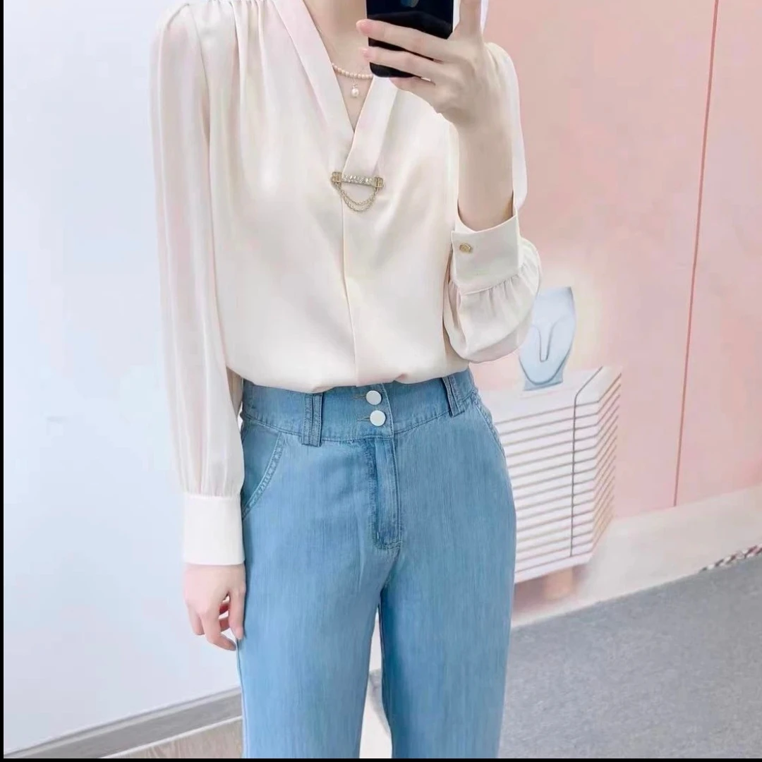 TY431028回味依衣时尚显瘦遮肉气质百搭设计师女装小衫