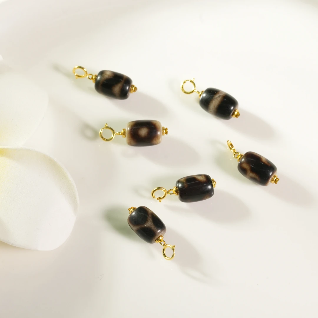 壹加小青|黑金玛瑙桶珠小滴溜系列多样性发其一