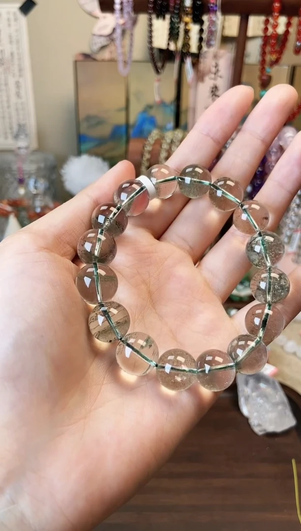 【闪购商品】水晶手链未镶嵌绿幽灵13.5m