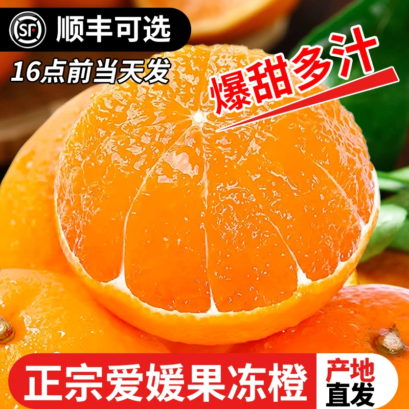 【顺丰同城】12颗约5斤爱媛38号果冻橙新鲜橙子水果当季整箱
