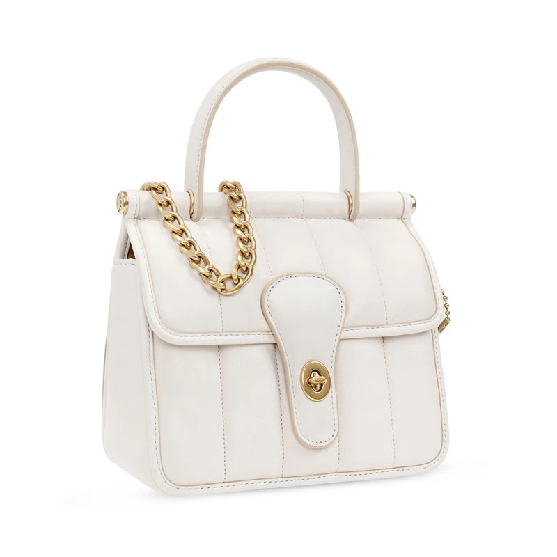 COACH/蔻驰 Wilis 18 可拆卸肩带羊皮革单肩斜挎手提包女款 C3844