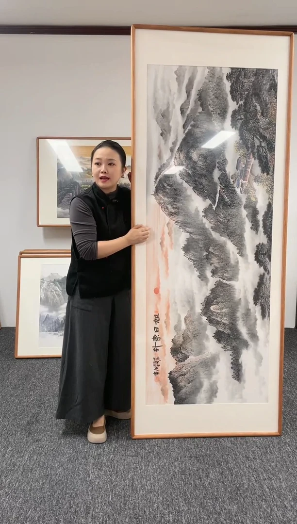 【闪购商品】绘画山水210*80@@曹勇强005