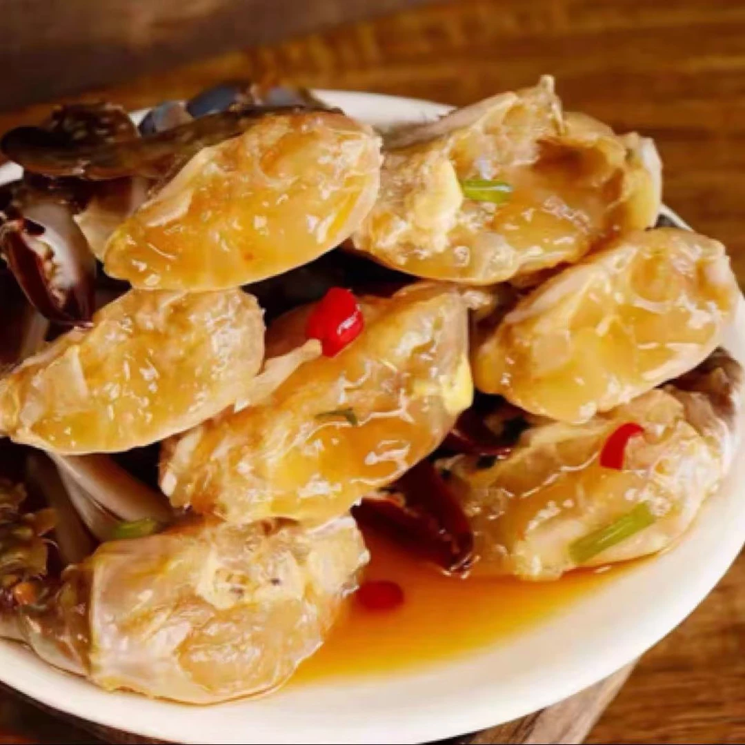 潮汕口味生腌蟹块 500g/桶