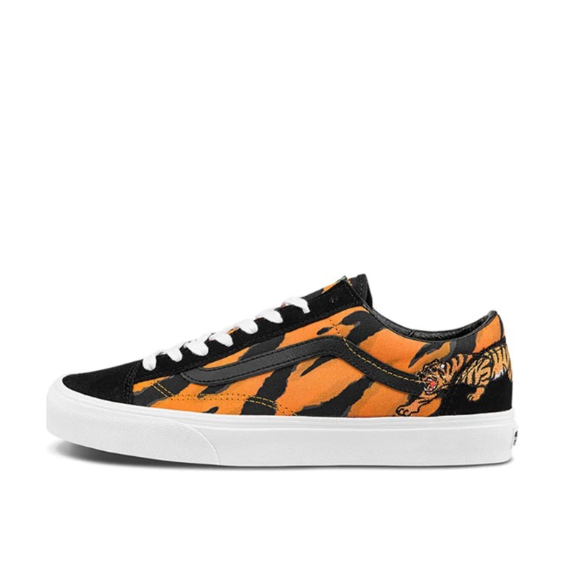 断码清货 万斯正品Vans Style 36 黑橙低帮休闲板鞋 VN0A3DZ3ORA