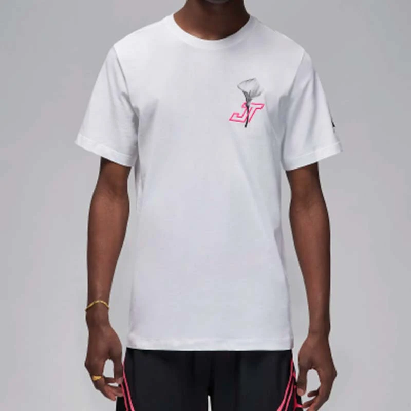 断码清货 耐克正品 Air Jordan Tatum 印花圆领短袖T恤HF1180-100