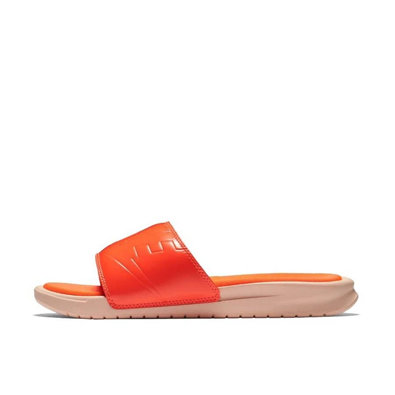 断码清货 耐克正品 Nike Benassi 拼色橙糖果色 休闲防滑一字拖鞋