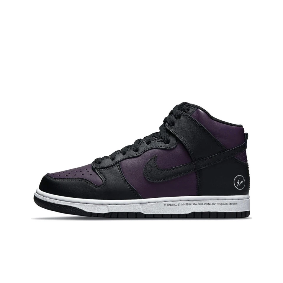 Nike Dunk High x Fragment 藤原浩联名 黑紫北京板鞋 DJ0382-600