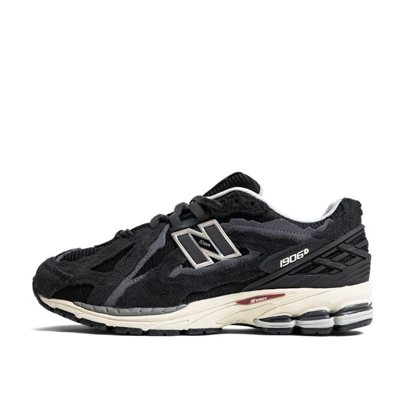 New Balance NB1906R系列 黑色男女复古休闲跑步鞋 M1906DD