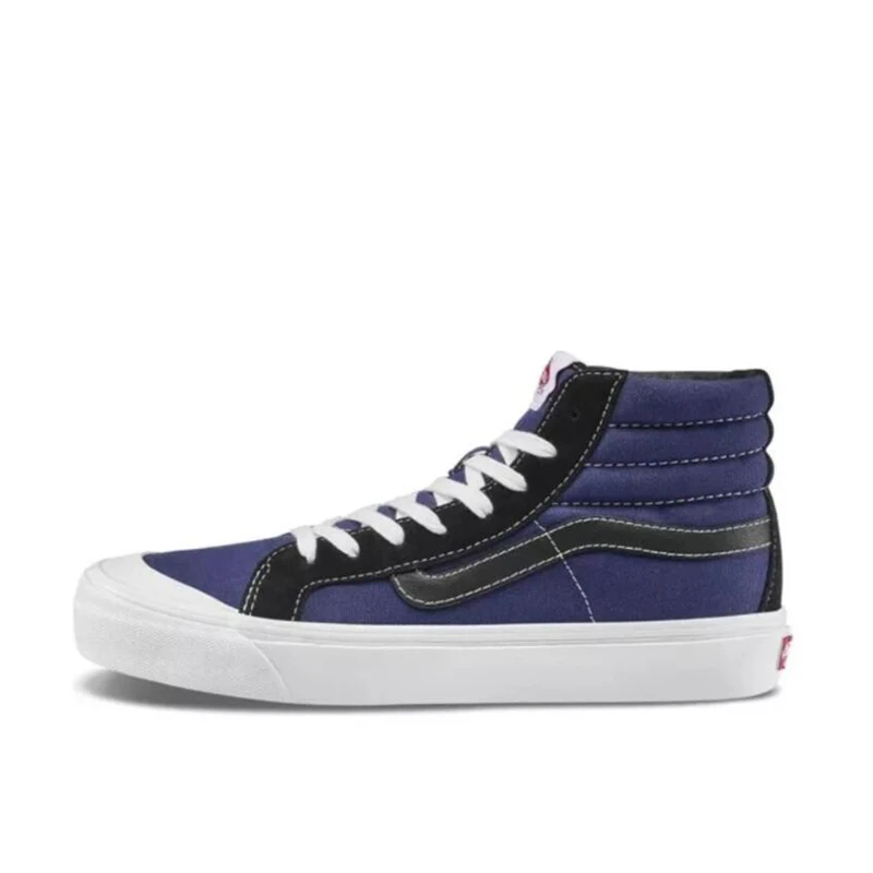 Vans OG Style 138 LX 高端黑蓝高帮休闲滑板鞋 VN0A45KDVYY