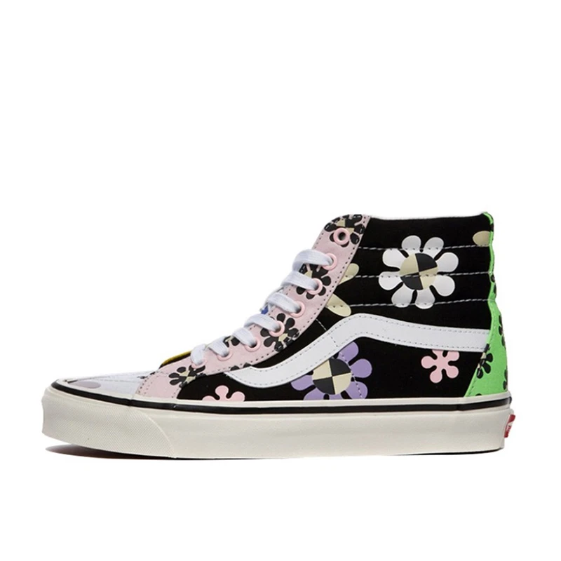 断码清货 万斯正品 Vans Sk8-Hi 38 DX 安纳海姆鸳鸯花高帮滑板鞋