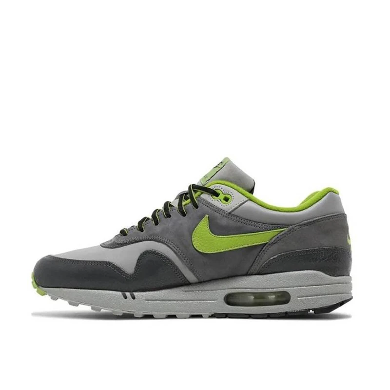 断码清货 耐克正品 HUF x Nike Air Max 1 联名 灰绿 低帮跑步鞋