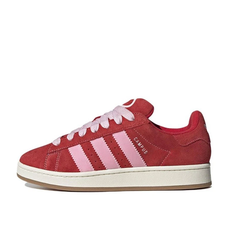 Adidas Originals Campus 00s 男女同款红粉色低帮板鞋 H03477