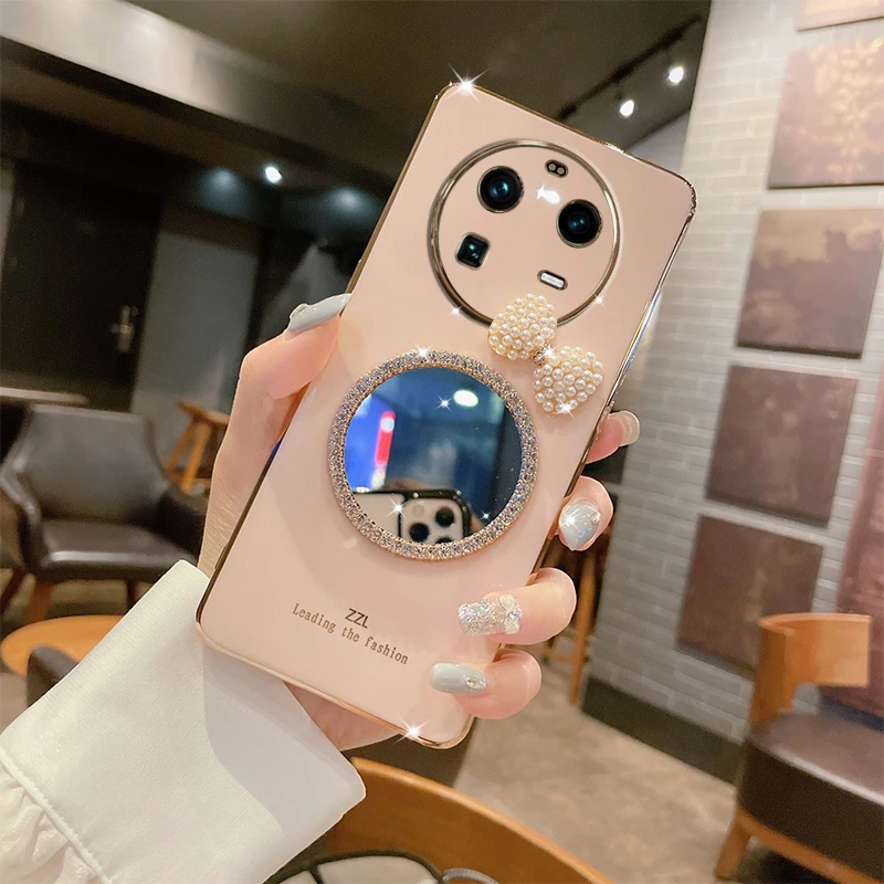 oppofindx6pro手机壳新款高级感网红女findx6保护套创意镜子潮牌