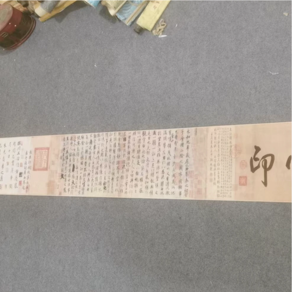 【精品复仿】《兰亭序》艺术微喷复刻装裱玄关装饰画