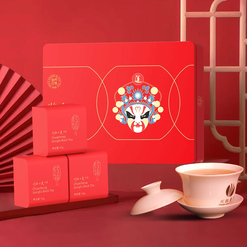 川红 工夫红茶  红运 佳节送礼 礼盒 240g