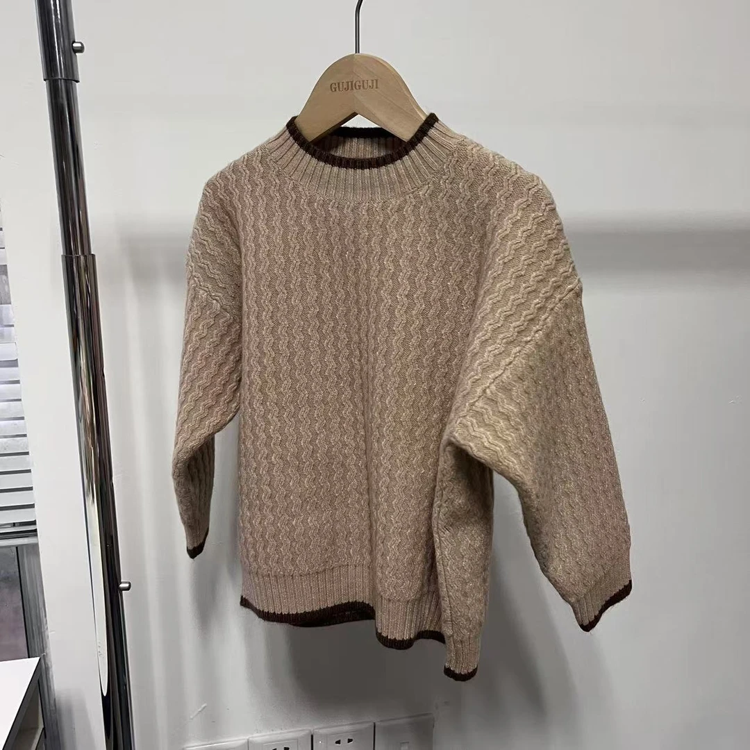 男女童秋冬宝宝洋气时尚上衣潮套头新款童装儿童春秋款针织毛衣