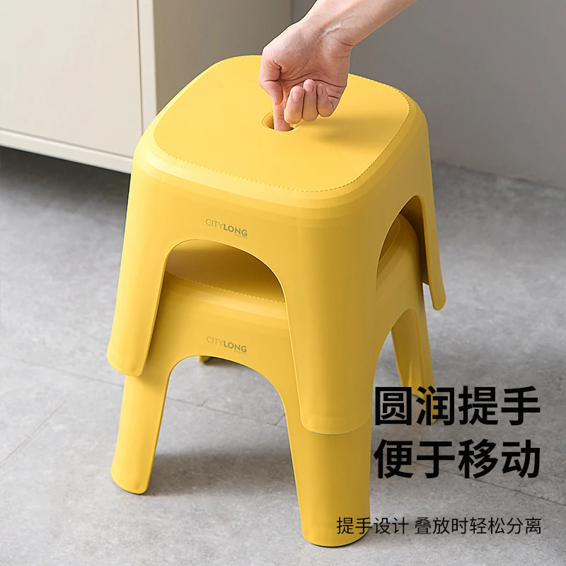 禧天龙节节矮凳塑料凳防滑结实小凳家用客厅叠放小板凳实用穿鞋凳