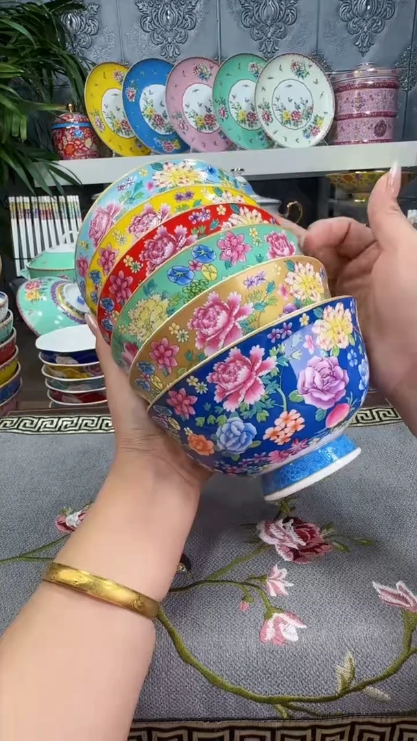 【闪购商品】瓷片5英寸饭碗6个景德镇餐具