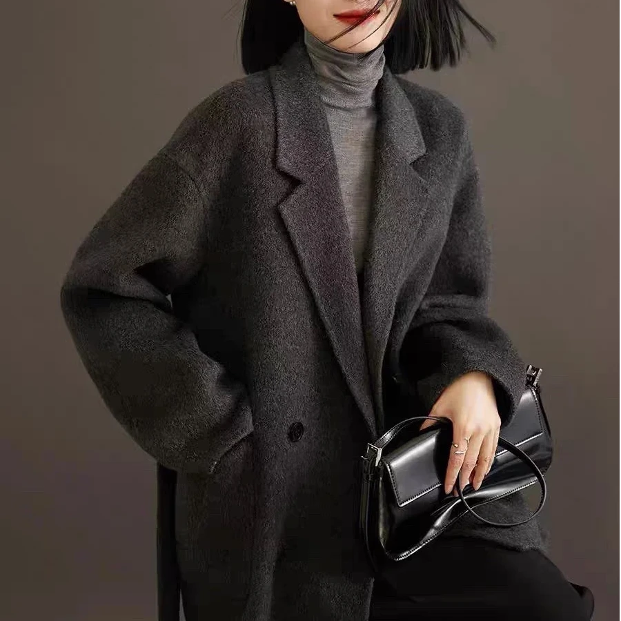 CY03--短款福利款毛呢外套