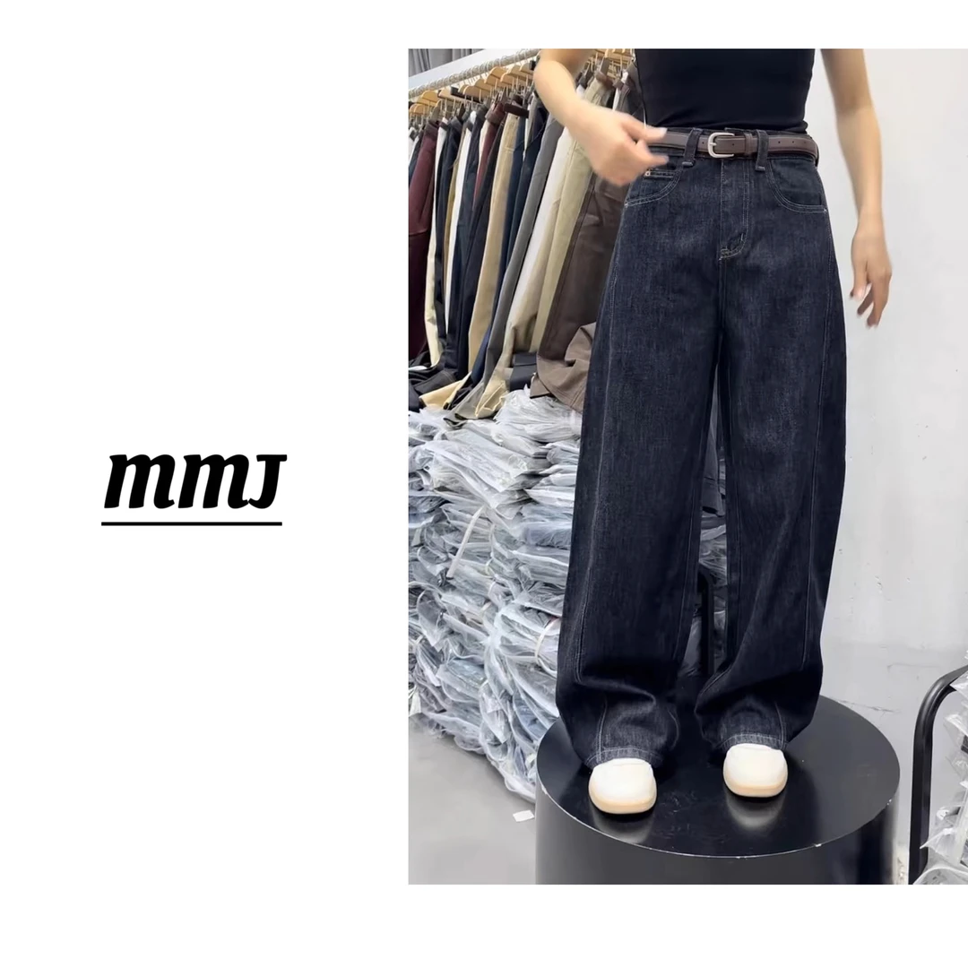 木木家【5558】试了都会买 欧货抓绒牛仔弯刀裤