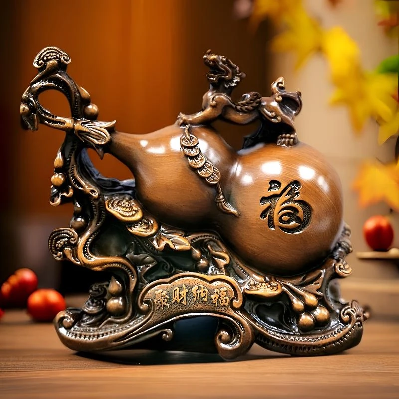 葫芦桌面摆设中式高档摆件装饰品电脑桌书桌摆件送朋友家人小礼物